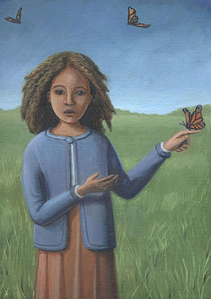 Girl with Butterfly