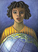 Girl with Globe